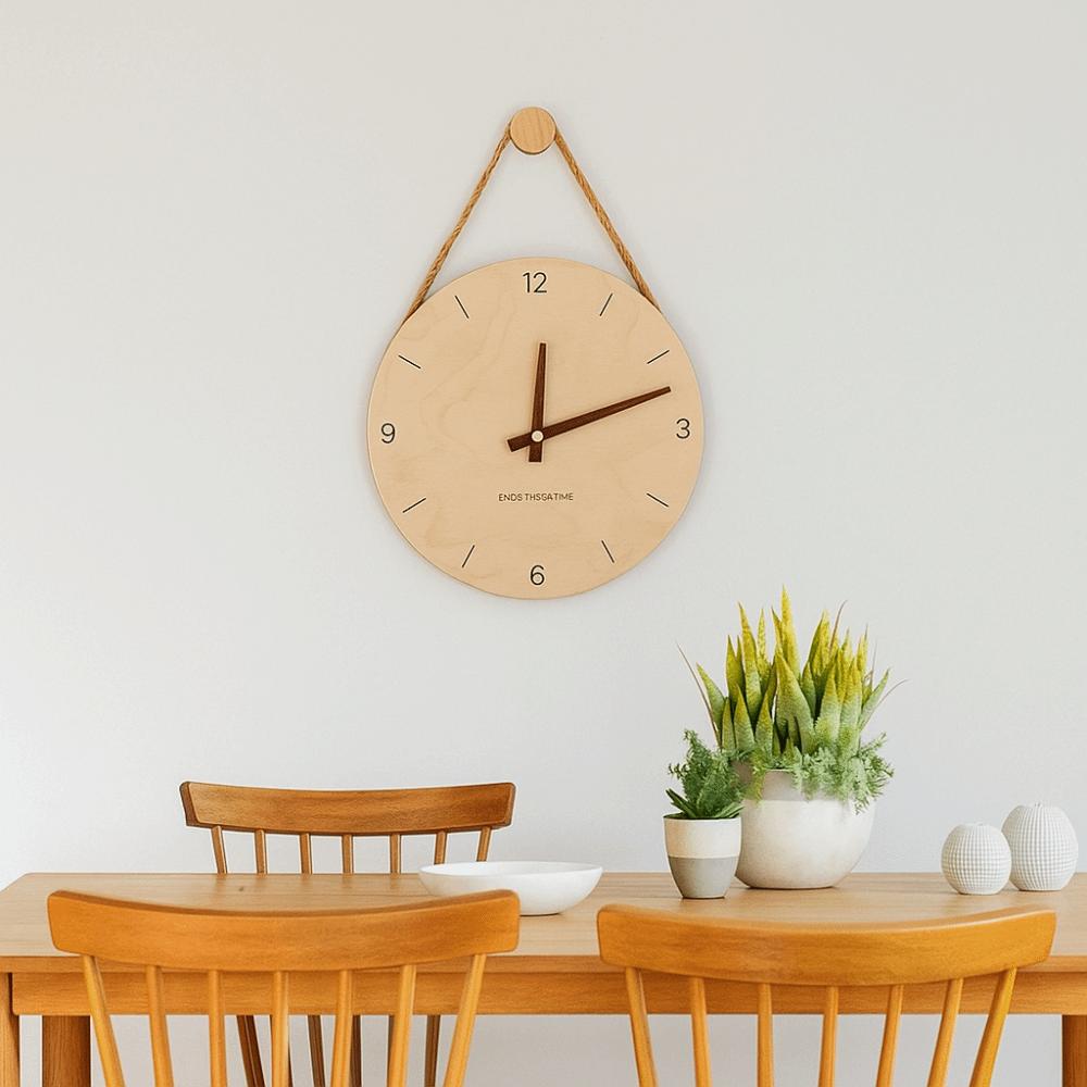 Round Scale Clock Hanging Aesthetic Clock Home Decor Wall Clock Bedroom