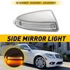 Для Mercedes C250 C300 08-15 C350 Светодиодные указатели поворота в боковых зеркалах Clear Правый