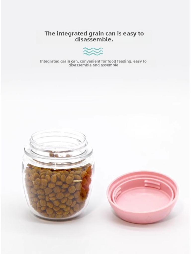 Портативная поилка для домашних животных двойного назначения для использования на открытом воздухе