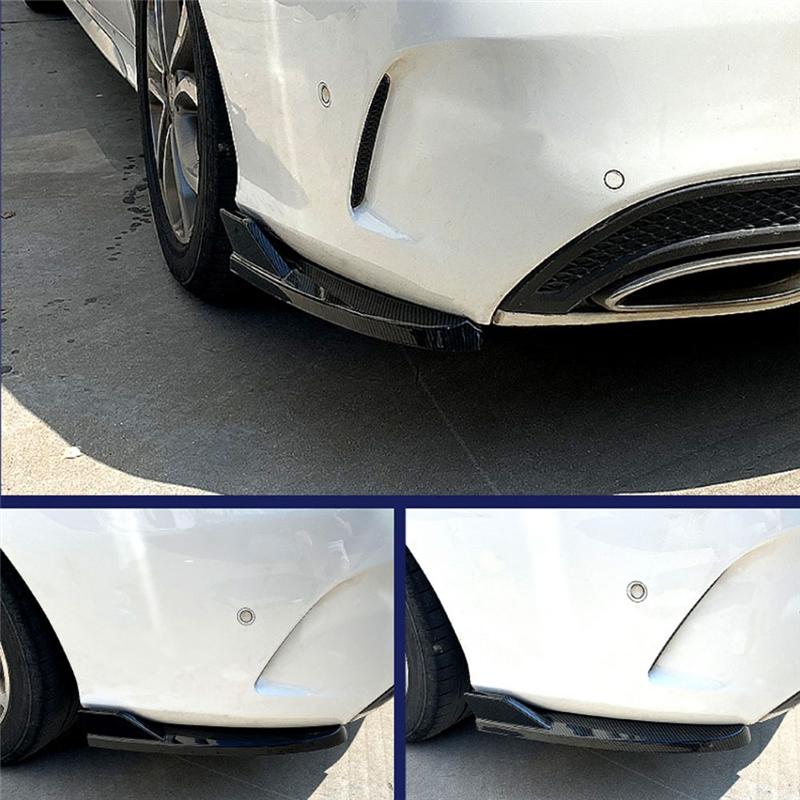Car For Mercedes Benz C-Class W205 Coupe C205 2015- Rear Bumper Canard Lip Splitter Side Vent tallation Kit