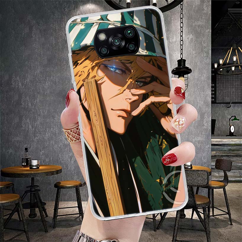 Bleach Кисуке Урахара Мягкий Чехол Для Телефона Для Xiaomi Redmi 15C 15 13C 13 Poco X5 X6 X7 F7 Ultra M7 12C 12 10 10C 9C 9A 9T 9 Fundas P