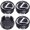4pcs 62mm Lexus logo 3D car emblem Wheel Center Hub Cap auto Rim refit dust-proof badge covers sticker styling accessories AEK1