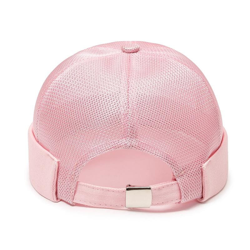 Unisex Mesh Skullcap Sailor Hat Breathable Hip Hop Rolled Cuff Brimless Beanie Cap Casual Outdoor