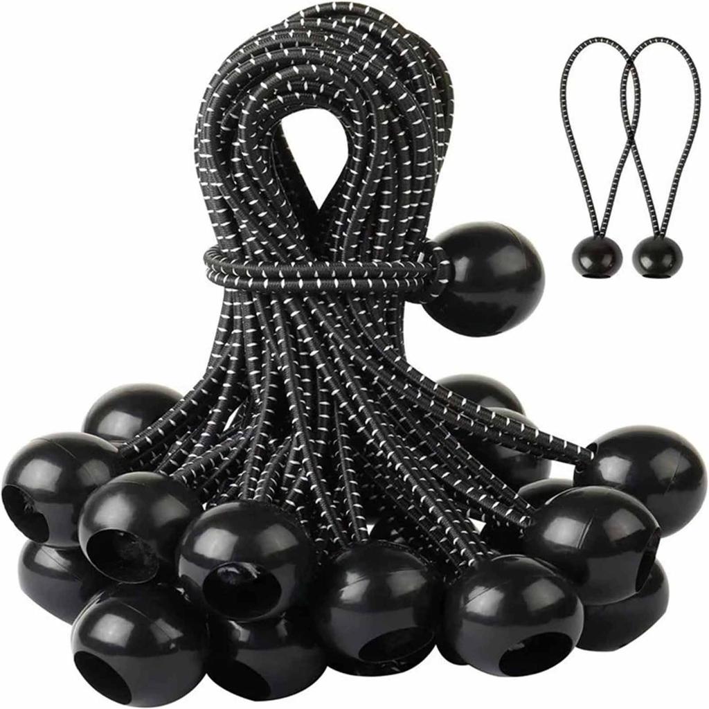 Эластичный шарик-банджи – Круглая веревка для палаток для кемпинга, батутов и хранения на открытом воздухе, Фиксированная веревка с пряжкой