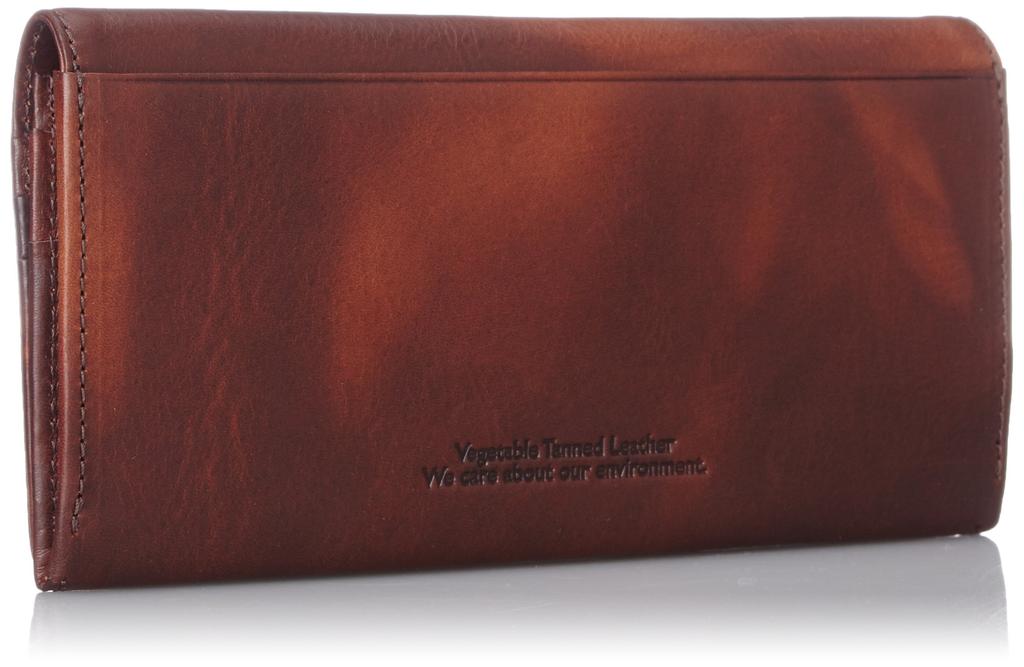 Длинный кошелек Katharine Hamnett London FLUID, 490-59203, Темно-коричневый, Изготовлен из премиальной итальянской кожи растительного дубления