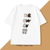 Funny Black Cat T-shirt Women Street T Shirt Fashion Casual Clothing Crewneck Breathable Tshirt Graphic Tees