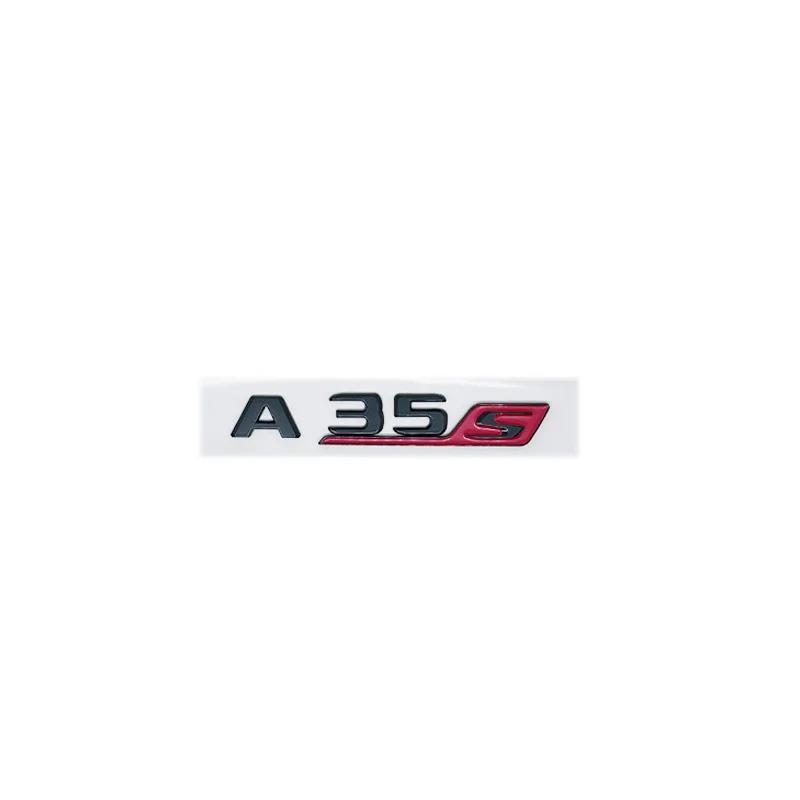 ABS Для Mercedes Benz A35 45 43 AMG W177 W176 A35 A45 A45S TURBO 4MATIC Наклейки-эмблемы с буквами на багажник автомобиля Аксессуары