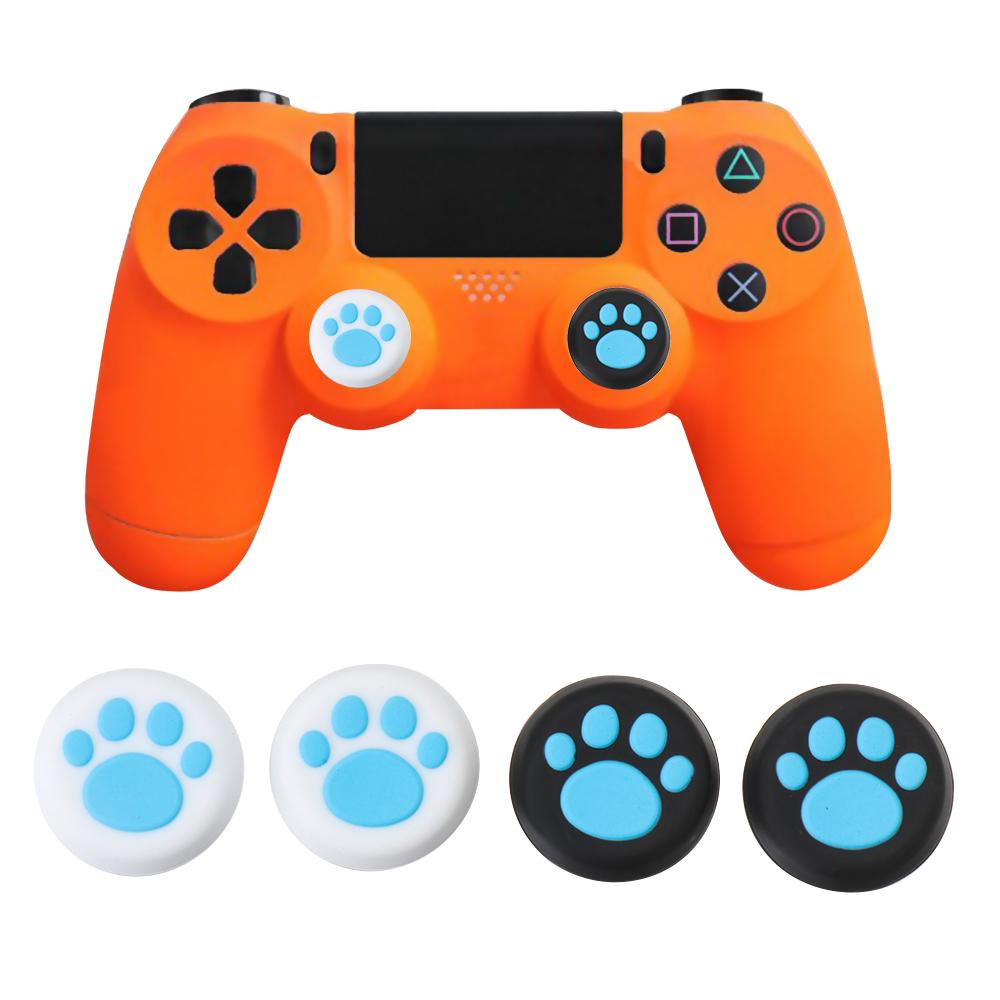 4 шт. мягкие защитные силиконовые колпачки для аналогового контроллера, ручки для палочек для большого пальца