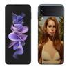 Чехол для телефона певицы Ланы Дель Рей для Samsung Z Flip 7 6 5G Galaxy Z Flip 5 4 3 Черный Жесткий Чехол для Телефона Роскошный ПК Корпус Coque