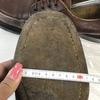 Italy Vintage Hawkins Mackay U-Tip Pebbled Leather Shoes 41 26-26.5cm Brown(USED)