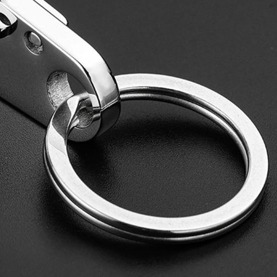 Брелок Сверхпрочный Быстросъемный Брелок из Нержавеющей Стали с Плотной Конструкцией Пряжки Открывалка для Бутылок Устойчивый к Коррозии Инструмент EDC