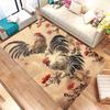 Celestial Star Moon Blue Phoenix Cloud Mountain graphics Rug,Sofa Living Room Entrance Hall,Non Slip Rug,Gift