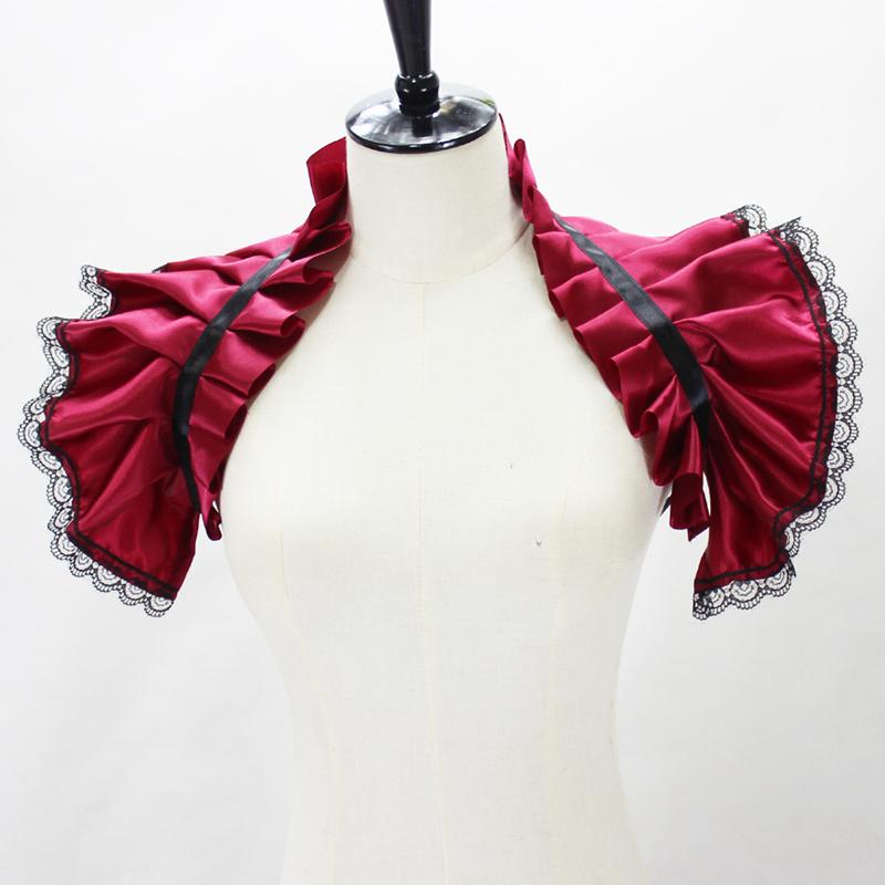 Fashion White Mesh Detachable Fake Collar Ruffle Tulle Shrug Scarf Decorative Collar Shoulder Wrap Stage Party Ornaments