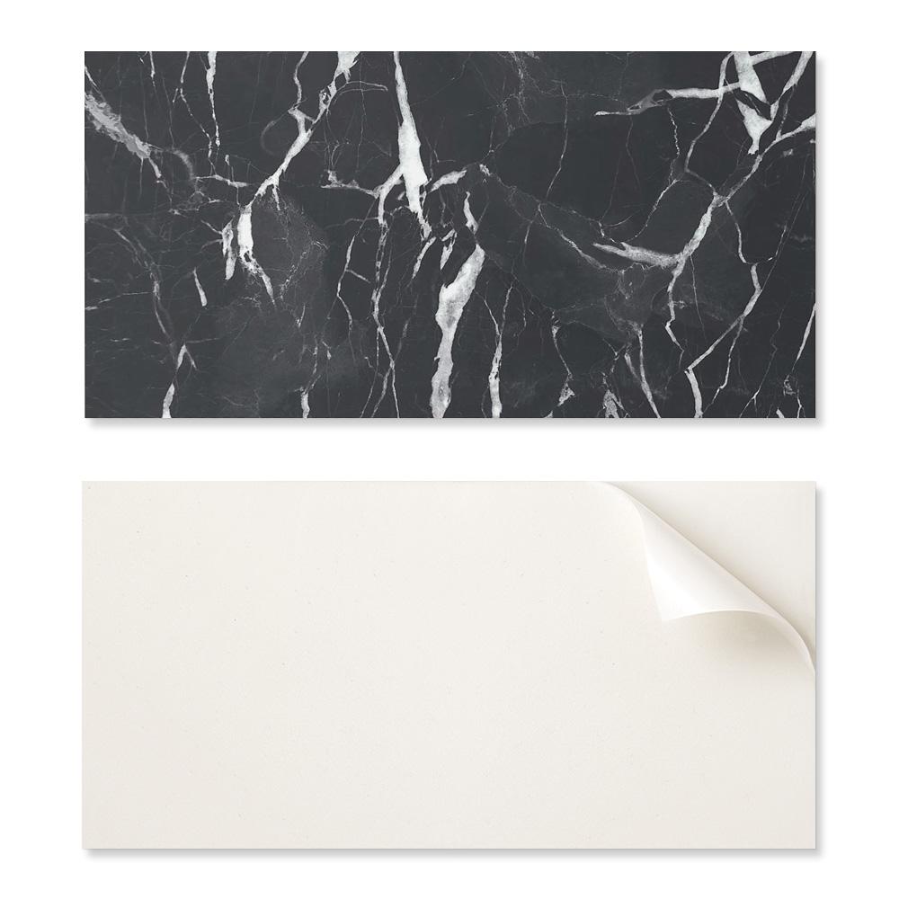 Panel Pcv Z Motywem Łatwa Dekoracja Do Jadalni 100X50 Cm Wzór Marmurowy Z Żyłkami