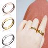 Women Men Party Thin Matching Band Ring Polished Couple Rings Tail Ring