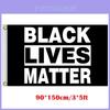 Яркий флаг Black Lives Matter 3x5 футов из прочного полиэстера с латунными люверсами
