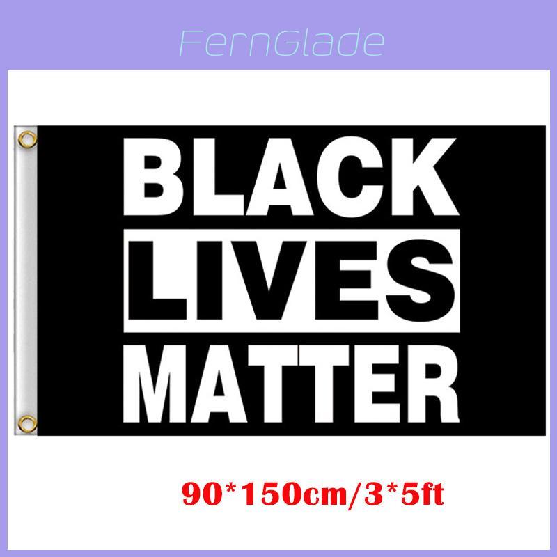 Яркий флаг Black Lives Matter 3x5 футов из прочного полиэстера с латунными люверсами