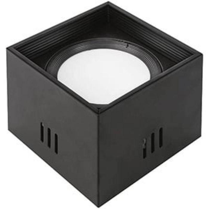 Plafonnier LED carré 10W 700lm 4200K Noir XL