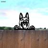 Садовая статуя собаки из кованого железа, покрытие от ржавчины, декор для улицы