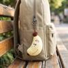 Small Banana Plush Toy Cute Keychain, Soft Stuffed Fruit Pendant Simulated Key Holder with Embroidered Face, Cartoon Bag Charm for Backpack