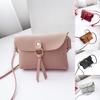 Women Fashion Solid Tassels Crossbody Flap Bag