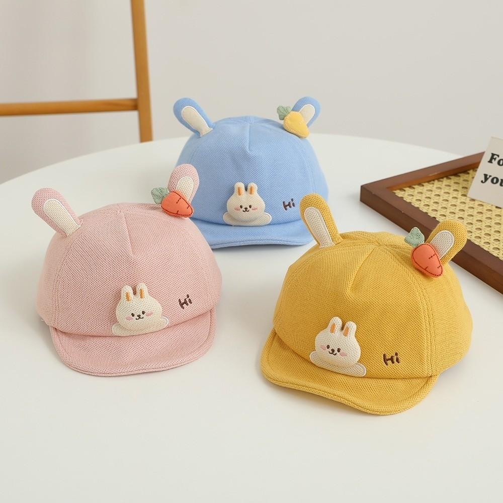 Cartoon Rabbit Ears Cartoon Peaked Hat Soft Brim Sun Hat Cute Sunshade Visors Boys Girls Kids