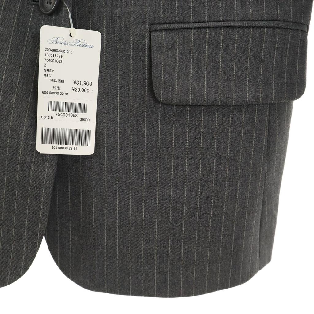 Неиспользованный пиджак Brooks Brothers Red Fleece с узором «медленно и небрежно», приталенный, 2 Женский, Б/У