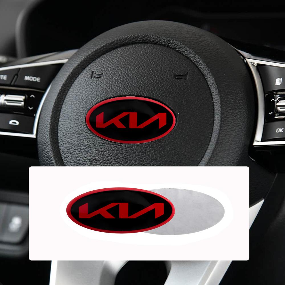Наклейка-значок на центр руля, аксессуары для интерьера автомобиля KIA KN Pegas Sorento Soul Cerato Sportage Optima Niro KX5 hbkd60