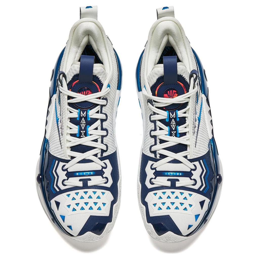 Anta Shock Wave 5 Pro Kyrie Irving Dallas мужские кроссовки белые синие 112421111S-5