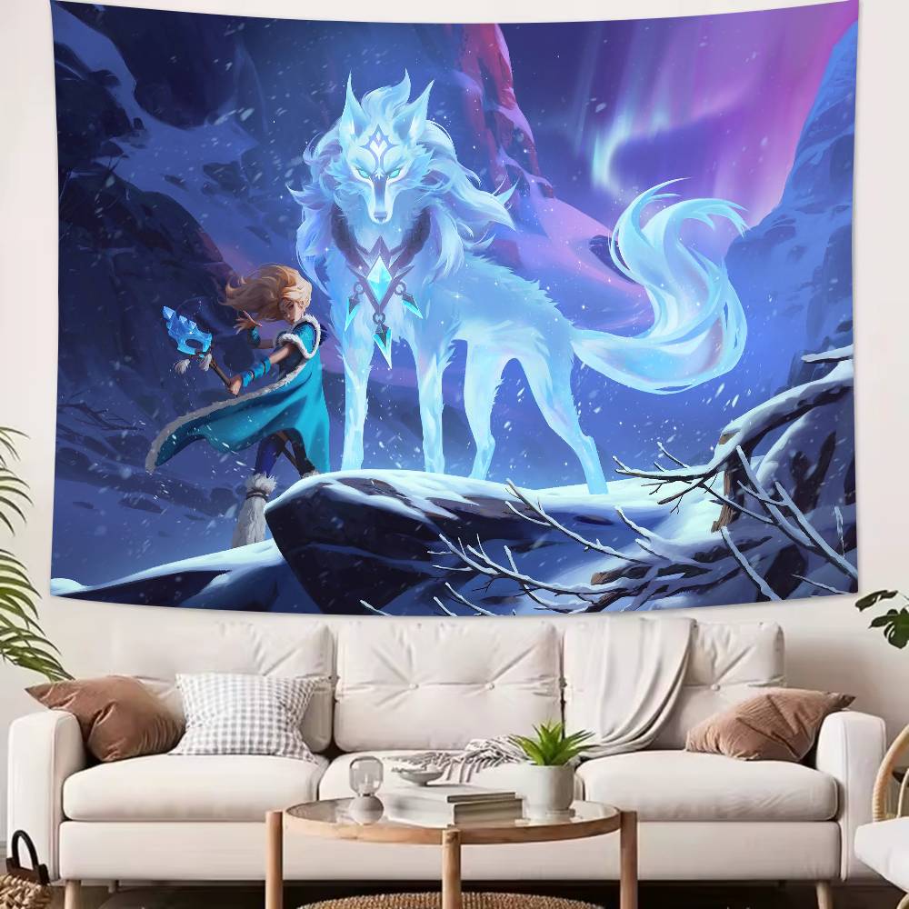 Большой Крутой Модный XL Игровой Гобелен Dota 2 Популярное Украшение Комнаты Настенный Гобелен Искусство Комната Домашний Декор Настенное Искусство Декор