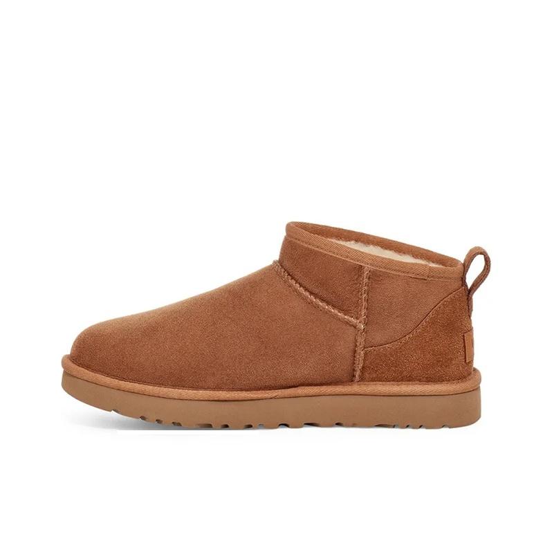 UGG Классические ультра мини-ботинки Chestnut женские кроссовки коричневые 1116109-CHE