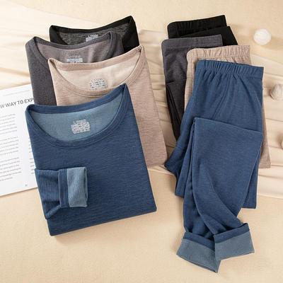 Комплект термобелья из кашемира и шелка Mulberry с немецким двухсторонним флисом для мужчин и женщин - идеально подходит для осени и зимы.