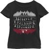 Fifth Sun Stranger Things Буквы Световые Футболка с коротким рукавом для девочек