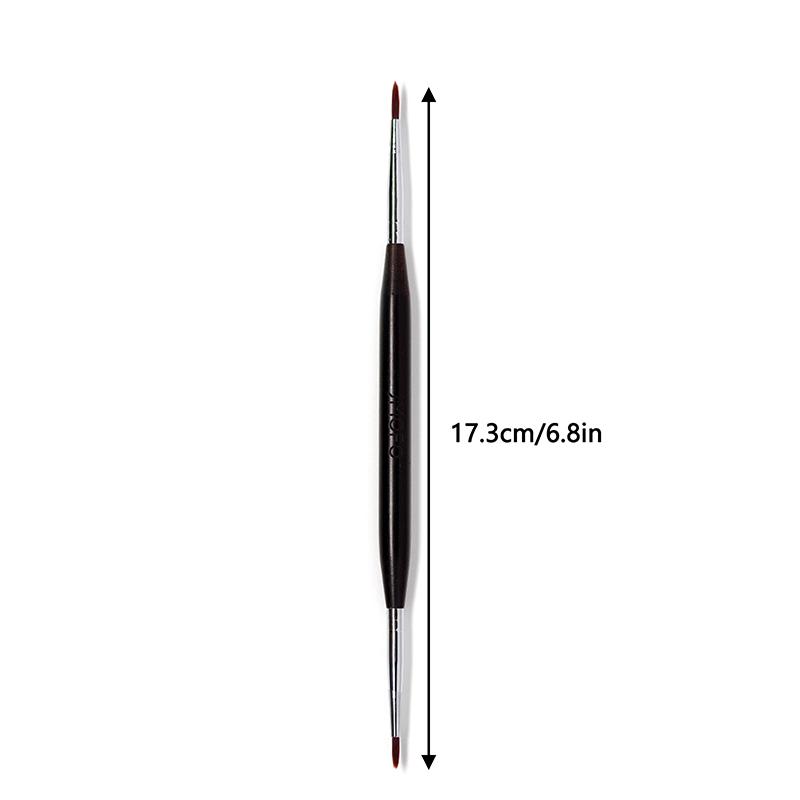 Двойная головка для дизайна ногтей Кисть для рисования сандалового дерева Гелевая ручка для рисования Ручка для маникюра Насадка для удлинения