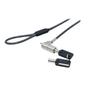 DACOMEX - 2m Anti-theft Security Cable With Key For HP Laptop Nano Notch Compatible. Pass Key
