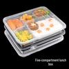 Одноразовый контейнер для приготовления еды с 5 отделениями в корейском стиле, набор