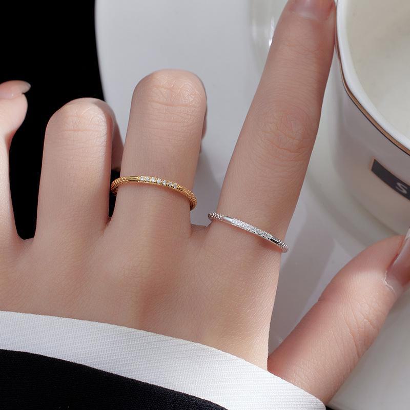 Banyan Tree S925 Серебряное бриллиантовое женское простое легкое роскошное тонкое открытое кольцо