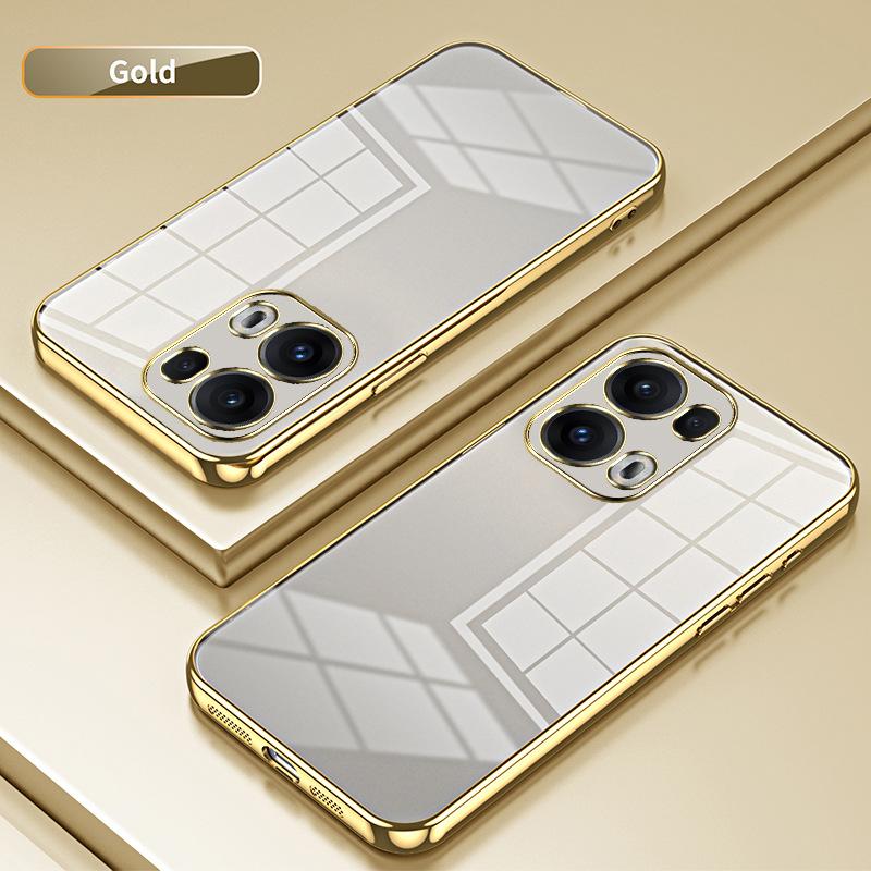 Подходит для OPPO Reno15Pro гальванизированный чехол для телефона с блестками Reno14Pro прозрачный Reno13 защитный чехол