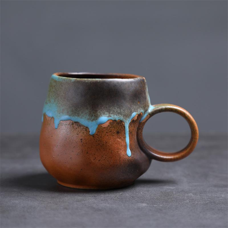 Retro Home Silent Wind Ceramic Cup High Value Afternoon Tea Coarse Pottery Coffee Cup Supply Cup