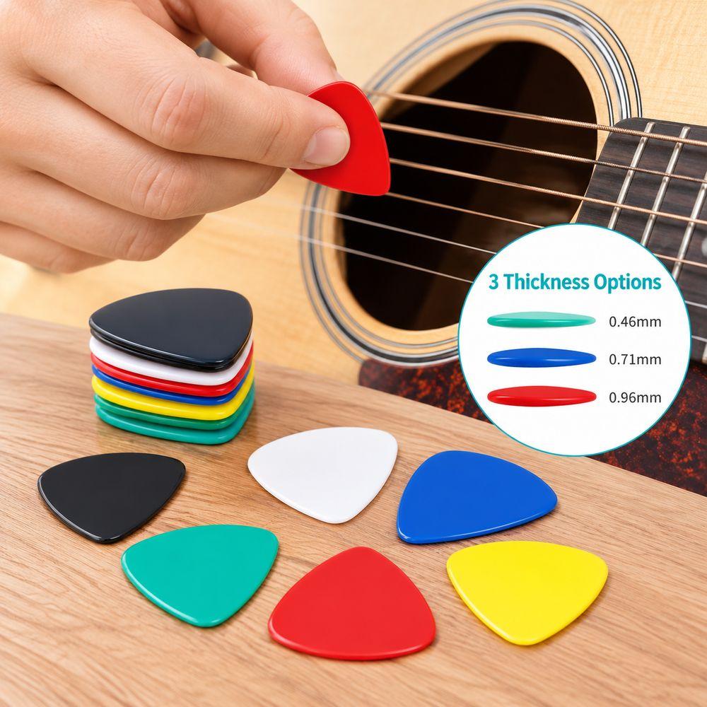20Pcs ABS Plectrums Acoustic Guitar for Acoustic Guitar Folk Guitar Ukulele Accessories