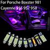 Для Porsche Cayenne 955 957 958 9PA 92A Boxster 981 Автомобильные светодиодные лампы для чтения в салоне, лампы багажника, предупреждающие огни дверей, аксессуары