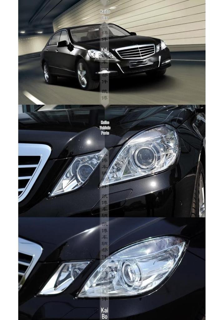 Headlight Cover for 2009-2012 Mercedes-Benz E-Class W212 E200/E260/E300/E350 (Four-Door Models)
