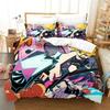 3D Printed Anime Panty Stocking Garterbelt Bedding Set Anime Double Twin Full Queen King Adult Kids Bedclothes Quilt Cover