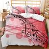 Комплект постельного белья Music Series Rainbow Music Notes Tie Dye, комплект постельного белья Music Party Double Queen King Size, полиэстеровое одеяло