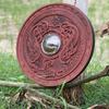 60.96cm Medieval Carved Wooden Shield Viking Valhalla Scandinavian Shield Viking Gift