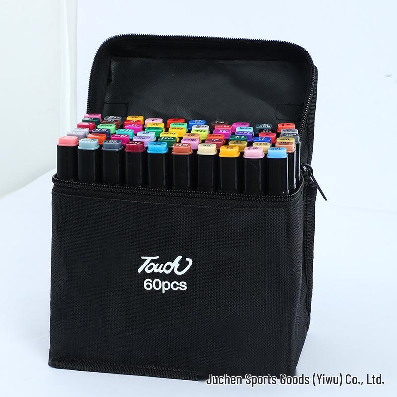 48-Color Dual Tip Alcohol-Based Marker Set for Kids, Quick-Drying Art Pens