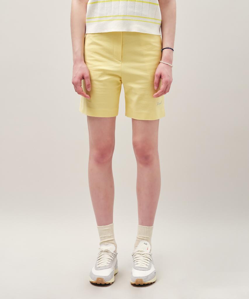 MAYOL Side Slit Pants_Butter Yellow
