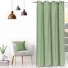 Velvet Eyelet Curtain 135X250 Cm VELVET Green, by Soleil D'ocre
