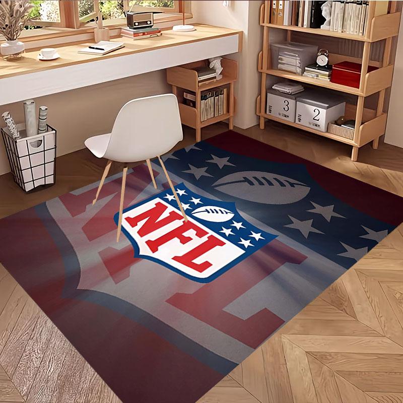 Ковер с принтом NFL, Моющийся напольный ковер, Для прихожей, Общежития, Прачечной, Офиса, Кабинета, Декор дома, Подарок на День рождения, Рождество