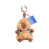Брелок с изображением персонажа из мультфильма, плюшевый коричневый брелок с изображением капибары, сумка, кулон для мальчиков и девочек, брелок с изображением животных, рюкзаки, аксессуары для сумок